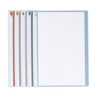 A4 Rotating Rod File Folder with Transparent Insert Pages, 5-Pack