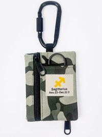 Minimalist Outdoor Tactical Coin Purse with Zipper for Camping Hiking Fishing Keys Headphones