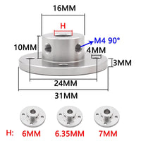 Aluminum Alloy Flange Coupling for Motor Shafts 2-16mm