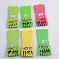 Fly Fishing Lure Set with Bright Sequins and Pre-tied Mosquito Hooks for Trout and Bass Fishing