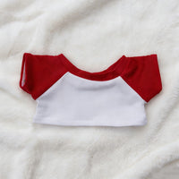 Cotton Doll Color Block Raglan Sleeve T-Shirt for 10/15/20cm Plush Dolls