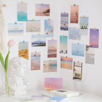Decorative Wall Art Postcards for Bedroom Living Room, Aesthetic Photo Background Cards