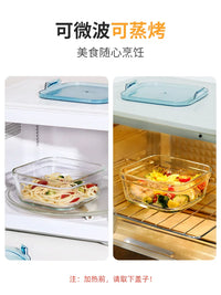 Glass Lunch Box Set with Portable Bag and Cutlery, Microwave Safe Food Storage Container for Work, School, and Travel