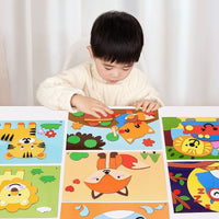 3D EVA Foam Sticker Art Kit for Kids, DIY Cartoon Dinosaur & Ocean Theme Educational Toy