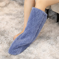 Coral Fleece Foot Cast Cover for Post-Surgery Recovery and Warmth