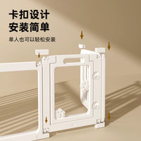 Indoor Pet Playpen Dog Fence Gate Barrier for Small to Medium Dogs, Puppy Crate Villa Home Use