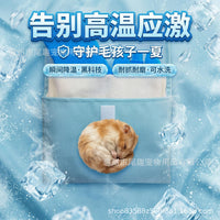 Pet Cooling Ice Nest with Hanging Ice Pack for Cats, Dogs, Rabbits, Hamsters, Chinchillas, Parrots