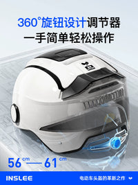 Yinglan 3C Certified Electric Motorcycle Helmet for Men and Women, Summer Sun Protection Breathable Half Helmet