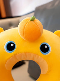 Cute Cartoon Capybara U-ShShaped Memory Foam Neck Pillow for Office Naps & Travel
