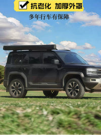360-Degree Quick-Open Car Rooftop Awning Tent with Sidewalls - UV Protection