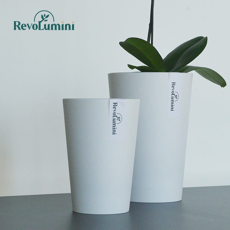 Tall Plastic Planter Pot for Succulents and Cacti, Minimalist Design with Drainage