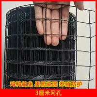 Black Plastic Coated Wire Mesh Fence for Poultry, Gardens, and Enclosures
