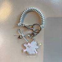 Fairy Kitten Heart Keychain for Car Keys, Bags, and Gifts