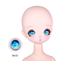 BJD Doll Acrylic Eyes 17mm for 1/4 Scale Dolls Anime Cartoon Style