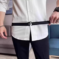 Shirt Stay Garters Belt for Men and Women, Adjustable Non-Slip Wrinkle-Free Shirt Holder