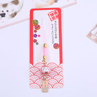 Lucky Cat Ceramic Keychain Charm for Bags and Gifts