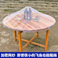 Round Table Food Cover Net Tent for Outdoor Dining, Anti-Insect Dustproof Breathable Mesh Screen