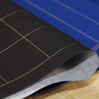 Thickened Xuan Paper with Grid Lines for Calligraphy Practice and Creation, Semi-Sized, Blue/Black