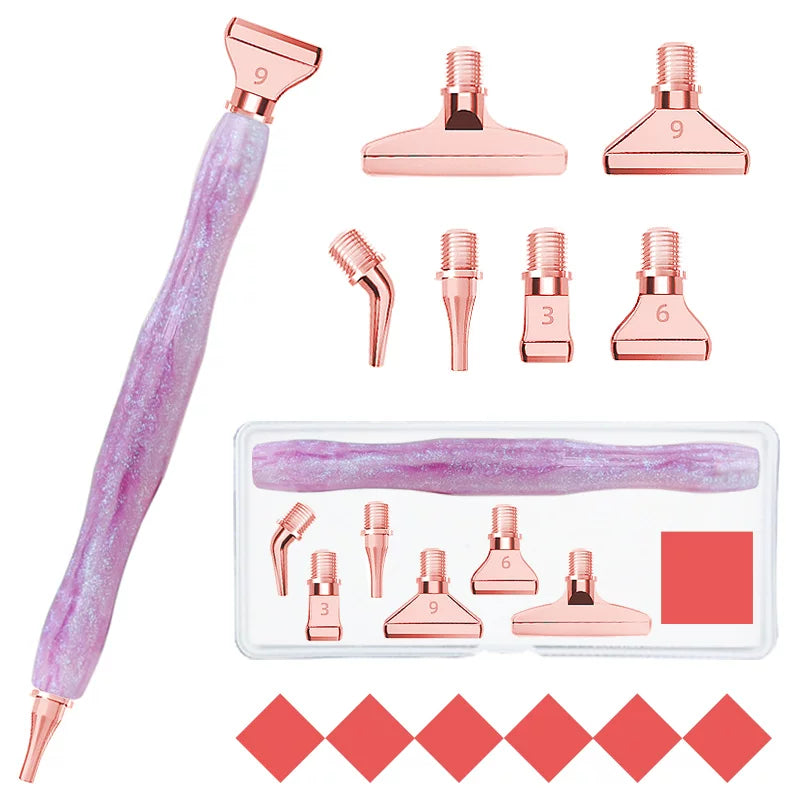 Diamond Painting Pen Kit with Threaded Tips for DIY Craft