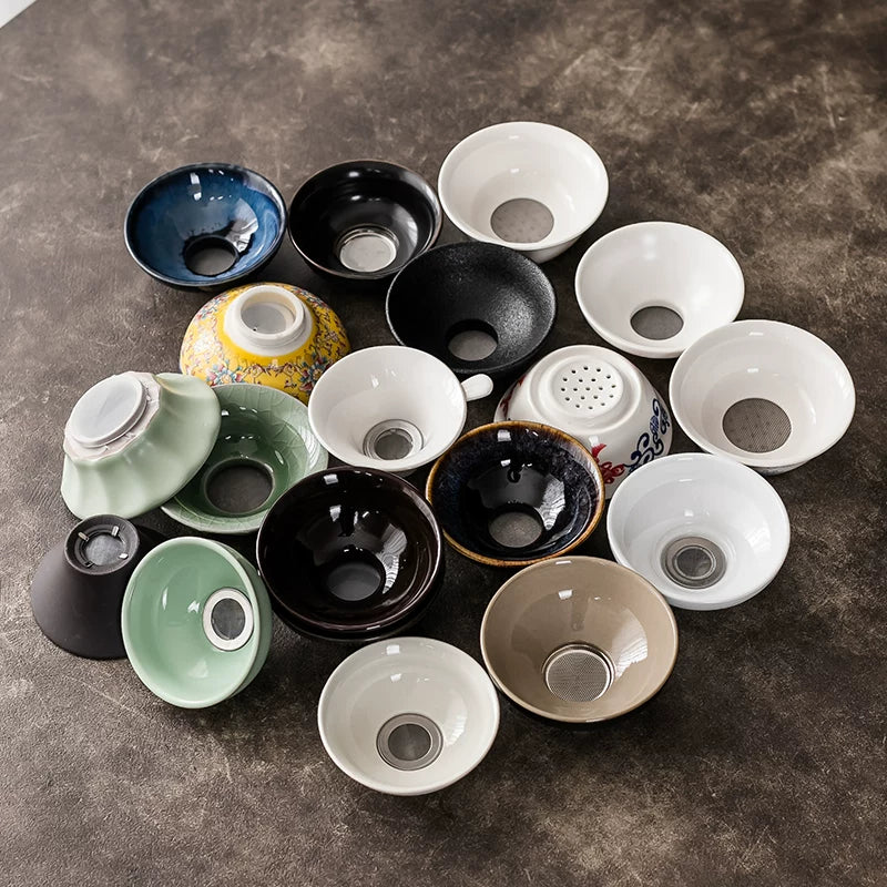 Creative Ceramic Tea Strainer Filter for Kung Fu Tea Set