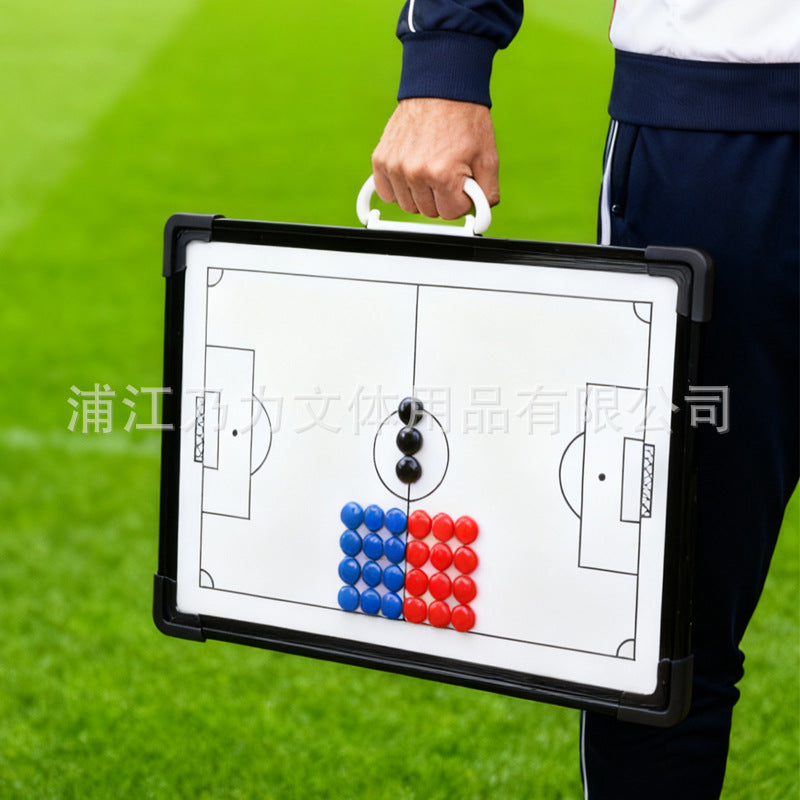 Magnetic Football Coaching Tactic Board with Aluminum Alloy Frame for Training and Match Strategy