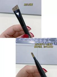Guo Xiaoniu Portable Double-Ended Eyebrow and Eyeliner Brush for Wild Brows and Eye Makeup
