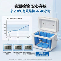 Portable Insulin Cooler Box 2-8°C Medical Refrigerator for Home and Travel