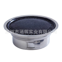Portable Stainless Steel Charcoal BBQ Grill with Korean Grill Pan for Outdoor Camping and Home Use