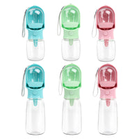 Portable Pet Water Bottle and Food Dispenser for Dogs and Cats