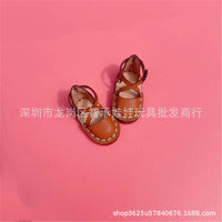 OB11 OB24 Doll Shoes Miniature PU Leather Shoes for BJD Dolls
