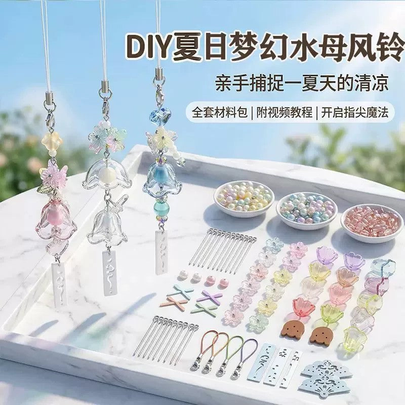 Jellyfish Wind Chime DIY Craft Kit for Kids & Adults, Educational Group Activity Gift