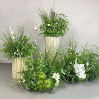 Artificial Greenery Floral Arrangement for Wedding Aisle Decor and Event Styling
