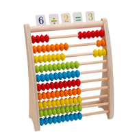 Montessori Wooden Abacus Calculation Rack for Kids, Math Learning Toy for Addition and Subtraction, Educational Arithmetic Tool for 3-6 Year Olds