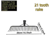 Multi-tooth Reinforced Thickened Rake, Upgraded Durable Agricultural Tool