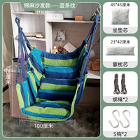 Canvas Hammock Chair Portable Outdoor Swing for Dormitory Balcony Indoor Home Adult Sofa