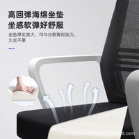 Ergonomic Mesh Office Chair with Lumbar Support, Swivel or Sled Base, for Desk, Conference, or Reception