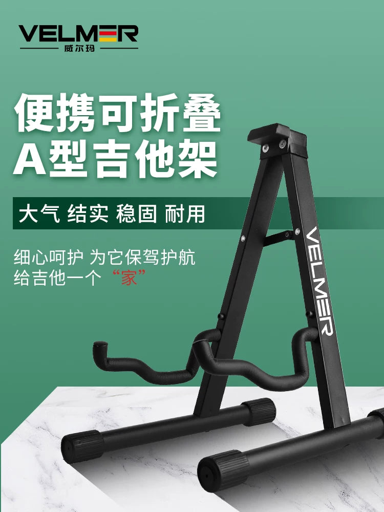 Universal A-Frame Guitar Stand for Acoustic Electric Guitars Bass Ukulele Violin