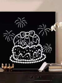 DIY Pearl Painting Kit with Frame - Vintage Butterfly & Rose Designs for Living Room Decor