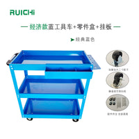 Heavy-Duty 3-Tier Rolling Tool Cart with Locking Wheels for Auto Repair and Storage