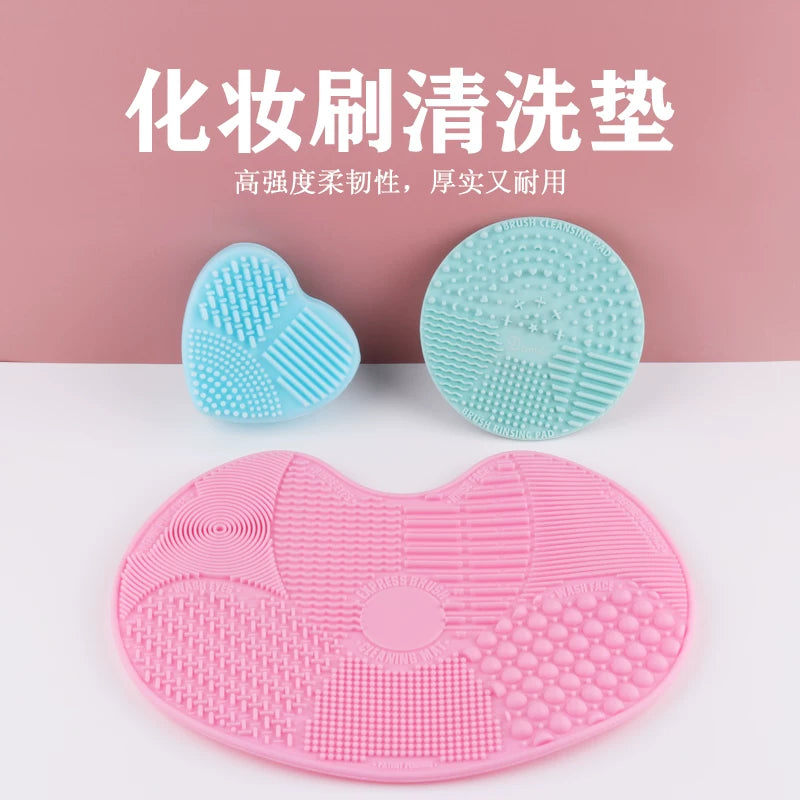 Silicone Makeup Brush Cleaning Mat Scrubber Tool