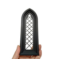 Gothic Miniature Window Ornament Dollhouse Decoration Model Building Scene Accessory