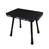 Tactical Aluminum Alloy Folding Stool with Adjustable Legs for Outdoor Camping Fishing