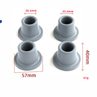 Anti-Slip Rubber Feet for Shower Chairs, 25.4mm and 28.6mm Tube Diameter