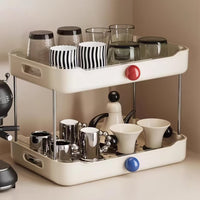Desktop Cup Holder Cream Style Tea Cup Water Cup Storage Rack Home Cream Style Drain Tray High-Value Multi-layer Drain Rack