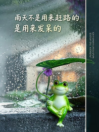 Creative Frog Figurine for Desk Decor, Planters, Aquariums, and Car Decoration - Stress Relief Ornament