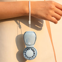 Mini Portable USB Rechargeable Handheld Desk Fan for Students and Travel