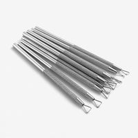 Stainless Steel Nail Polish Remover Scraper Cuticle Pusher Manicure Tool