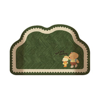 Diatomaceous Earth Bath Mat, Super Absorbent Non-Slip Quick Dry Bathroom Floor Mat with Cartoon Cloud Design