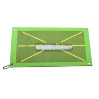 Golf Hitting Mat Swing Practice Aid with Trajectory Display