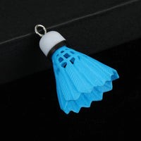 Badminton Racket & Shuttlecock Keychain Pendant for Sports Fans